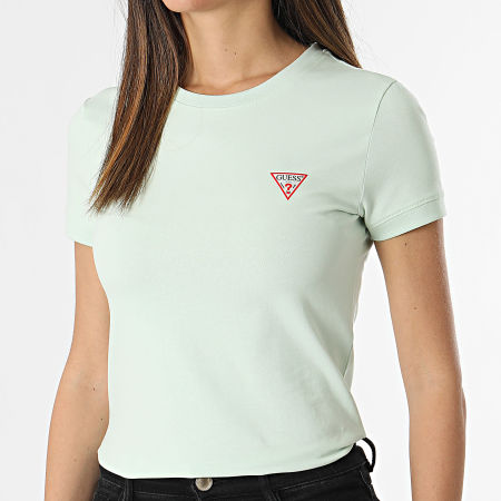 Guess - Camiseta de mujer W2YI44-J1314 Verde claro
