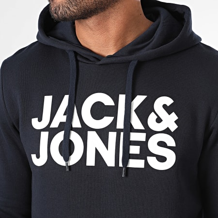 Jack And Jones - Set di 2 felpe con cappuccio 12191761 Blu navy nero