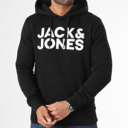 Jack And Jones - Set di 2 felpe con cappuccio 12191761 Blu navy nero