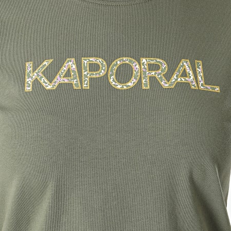 Kaporal - Tee Shirt Femme FANJOW11 Vert Kaki