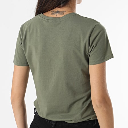 Kaporal - Tee Shirt Femme FANJOW11 Vert Kaki