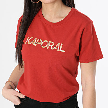 Kaporal - Tee Shirt Femme FANJOW11 Rouge