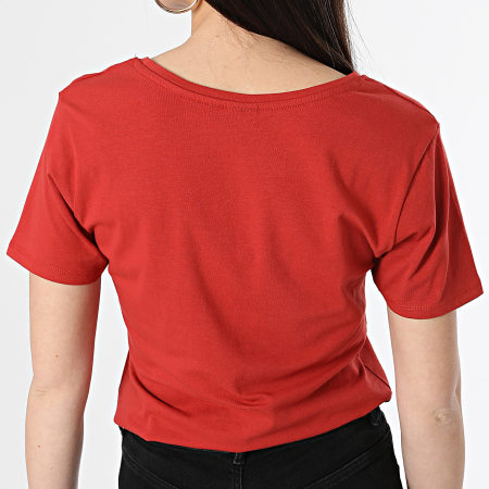 Kaporal - Tee Shirt Col V Femme FRANW11 Rouge