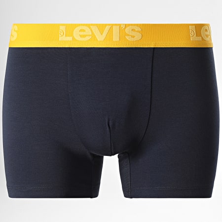 Levi's - Confezione da 3 boxer 905045001 Blu navy Azzurro Giallo Arancione