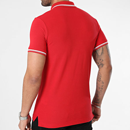 Superdry - Sportswear Relaxed Tipped Polo Manga Corta M1110387A Rojo