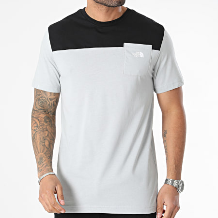The North Face - Icons Pocket Tee Shirt A87DP Gris Negro