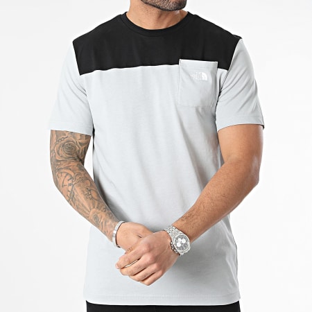The North Face - Icons Pocket Tee Shirt A87DP Gris Negro