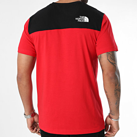 The North Face - Tee Shirt Poche Icons A87DP Rouge Noir