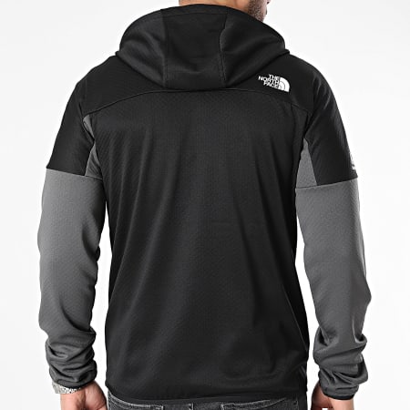 The North Face - Sudadera con capucha A88F7 Charcoal Grey Zip Hoodie