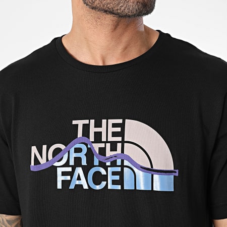 The North Face - Tee Shirt Mountain Line A87NT Noir