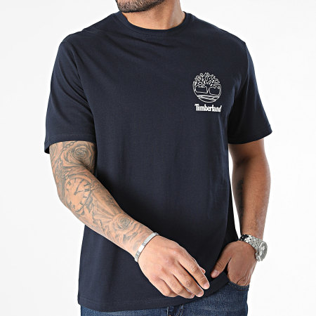 Timberland - Tee Shirt Design 3 SS A65HQ Bleu Marine