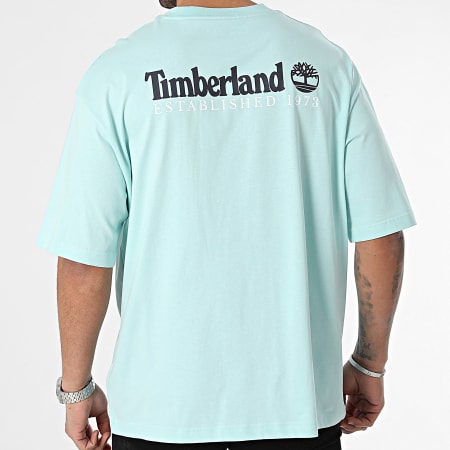 Timberland - Maglietta Oversize Design 2 SS A65H3 Blu chiaro
