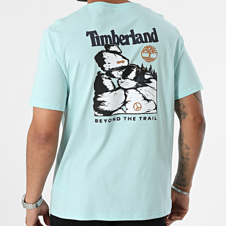 Timberland - Tee Shirt Ontwerp 4 SS A65JB Lichtblauw