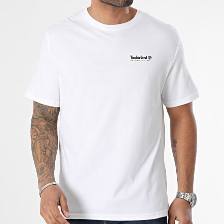 Timberland - Tee Shirt Design 4 SS A65JB Blanc