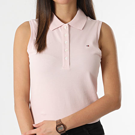 Tommy Hilfiger - Polo de mujer sin mangas 1985 1794 Rosa