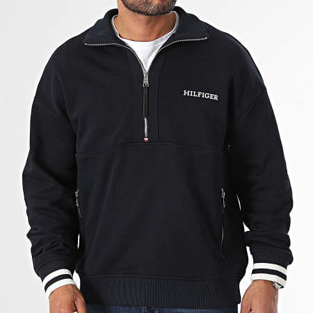 Tommy Hilfiger - Sudadera con cremallera Monotype 4404 Navy