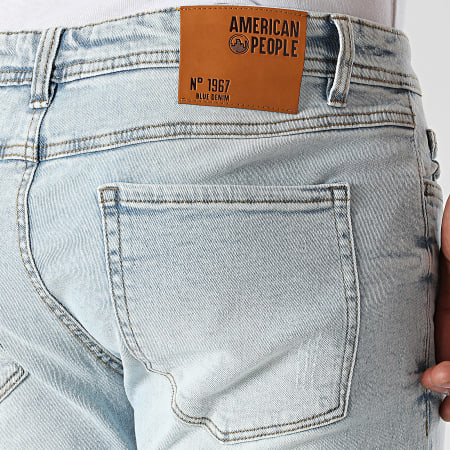 American People - Jeans skinny con lavaggio blu