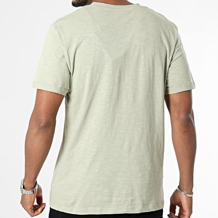American People - T-shirt con scollo a V Verde cachi chiaro Heathered