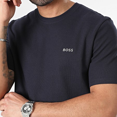 BOSS - Camiseta Waffle 50480834 Azul marino