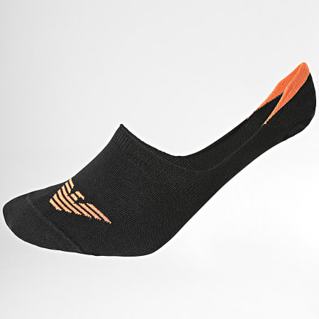 Emporio Armani - Lote de 3 pares de calcetines invisibles 306229-4R234 Negro