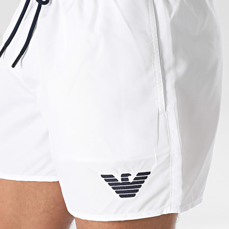 Emporio Armani - Shorts de baño 211752-4R438 Blanco