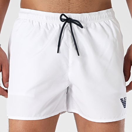 Emporio Armani - Shorts de baño 211752-4R438 Blanco