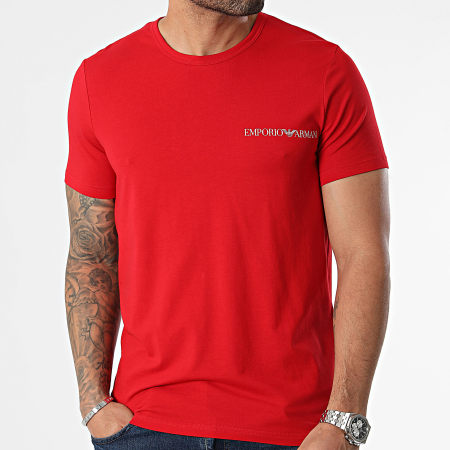 Emporio Armani - Set di 2 magliette 111267-4R717 blu navy rosso