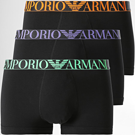 Emporio Armani - Set van 3 boxershorts 111357-4R726 Zwart