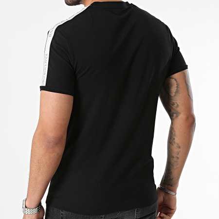 Emporio Armani - Camiseta a rayas 111890-4R717 Negro