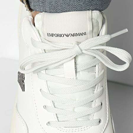 Emporio Armani - X4X630-XN877 Scarpe da ginnastica color bianco sporco
