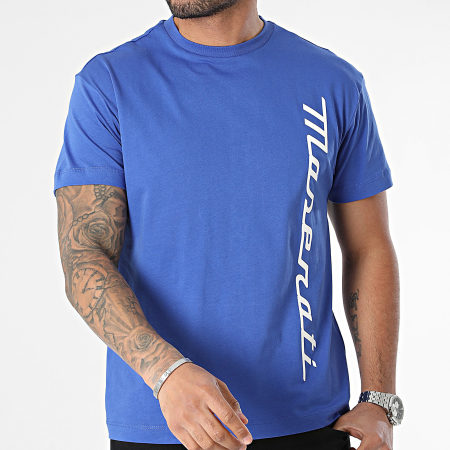 F1 et Motorsport - Camiseta Maserati Stampa Gommata Azul