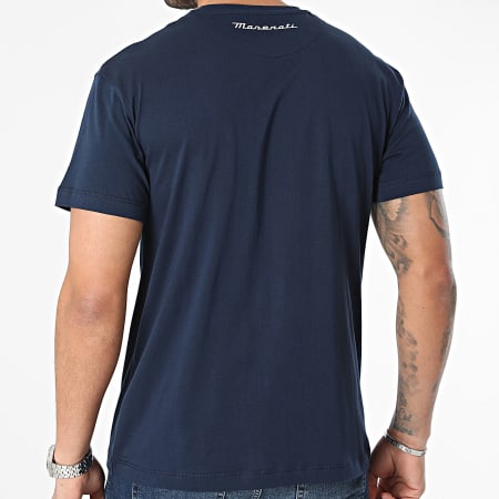 F1 et Motorsport - Maserati Tridente Tee Shirt Blu Navy