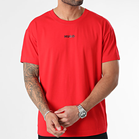 HUGO - Camiseta Linked Tee Shirt 50518646 Rojo
