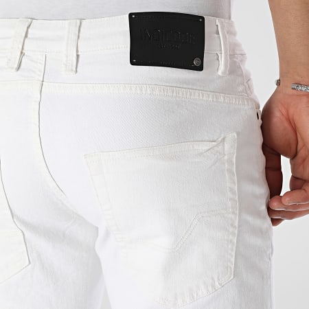Indicode Jeans - Kaden Holes Jean Shorts Blanco