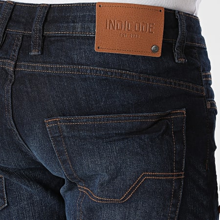 Indicode Jeans - Short Jean Kaden Holes Bleu Brut
