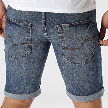 Indicode Jeans - Pantalones cortos vaqueros azules Kaden Holes