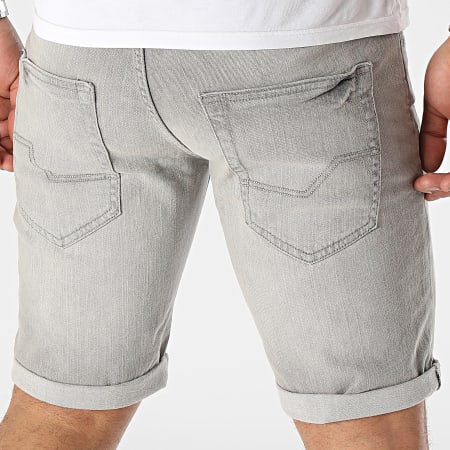 Indicode Jeans - Kaden Holes Jean Shorts Gris