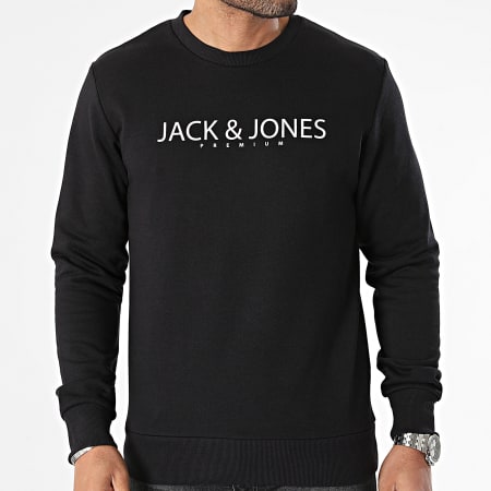 Jack And Jones - Felpa Jake girocollo nero