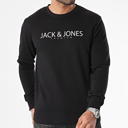 Jack And Jones - Felpa Jake girocollo nero