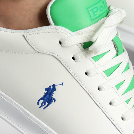 Polo Ralph Lauren - Sneakers Heritage Court II Bianco Verde Blu Reale