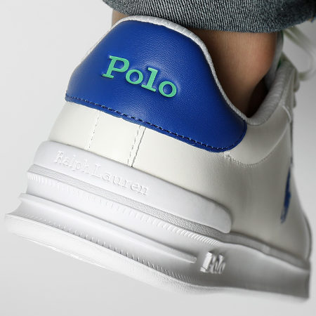 Polo Ralph Lauren - Sneakers Heritage Court II Bianco Verde Blu Reale