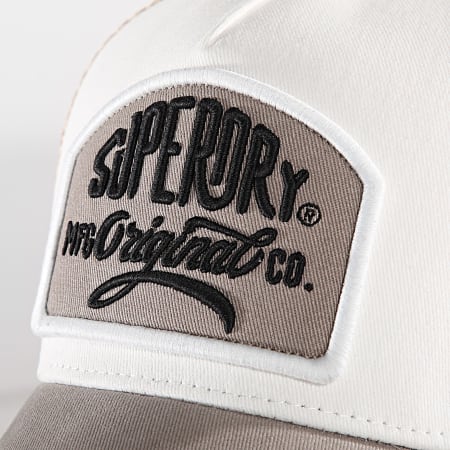 Superdry - Cappello a rete W9010176A Beige Bianco