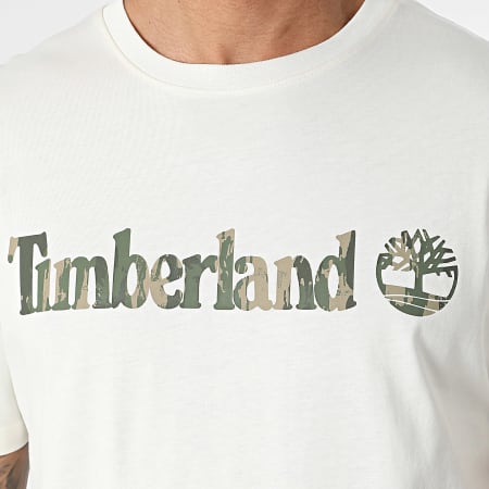 Timberland - Camo Linear Logo Tee Shirt A5UNF Beige claro
