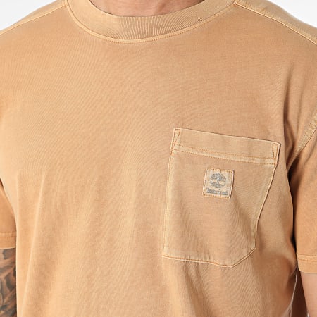 Timberland - Tee Shirt Poche Garment Dye A5VDH Camel