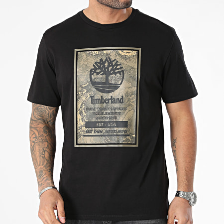 Timberland - A66X1 Logo Tee Shirt Negro