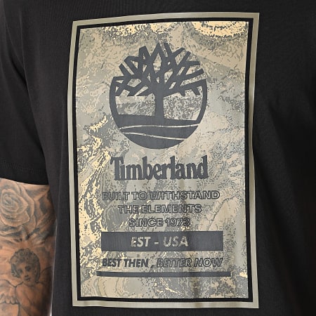 Timberland - Tee Shirt Logo A66X1 Noir