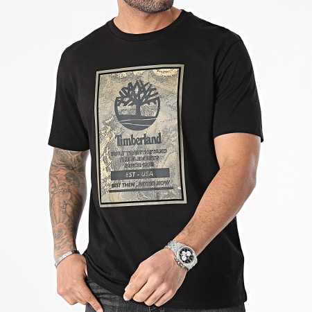 Timberland - Tee Shirt Logo A66X1 Noir