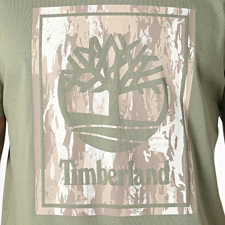 Timberland - Tee Shirt Camo A5UBF Vert Kaki