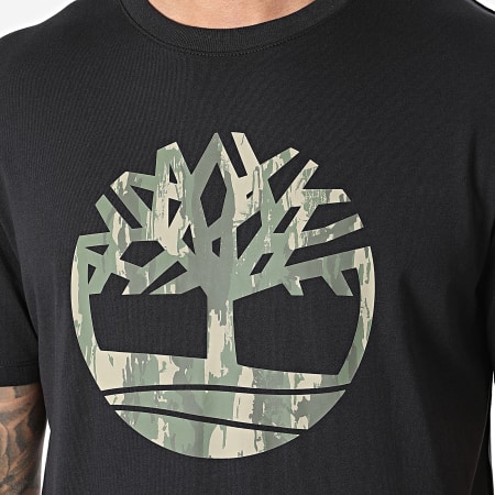 Timberland - Camo Tree Logo Tee Shirt A5UP3 Negro