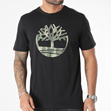 Timberland - Tee Shirt Camo Tree Logo A5UP3 Noir